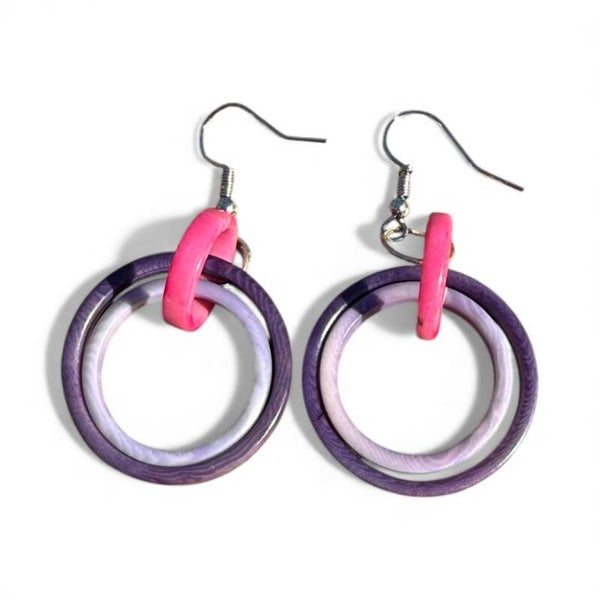 Tagua Ring Earrings