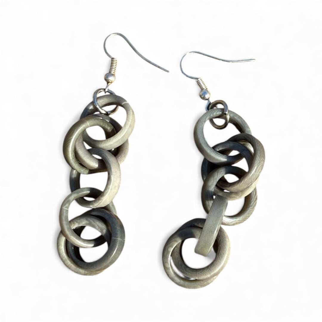 Tagua Ring Earrings
