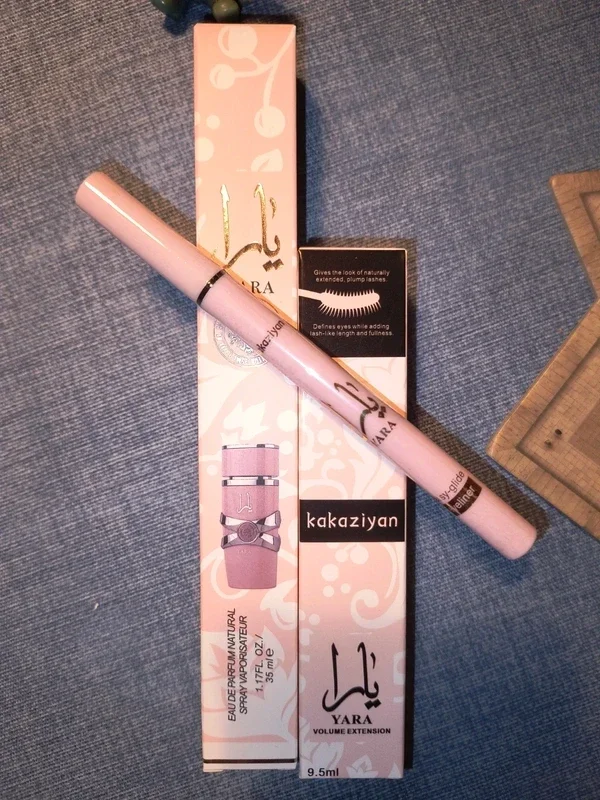 Coffret Yara Pink : parfum 35 ml, eyeliner et mascara Yara Pink