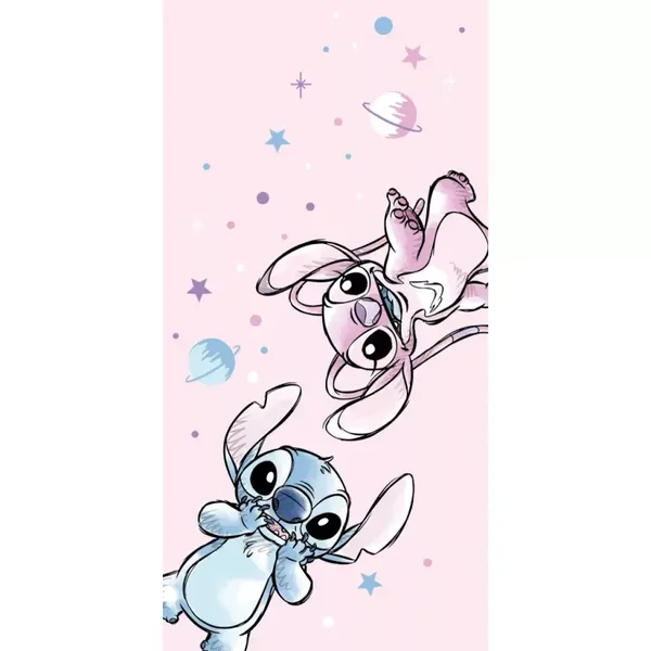 Serviette de bain Disney Lilo et Stitch Universe, serviette de plage 70x140cm (séchage rapide)