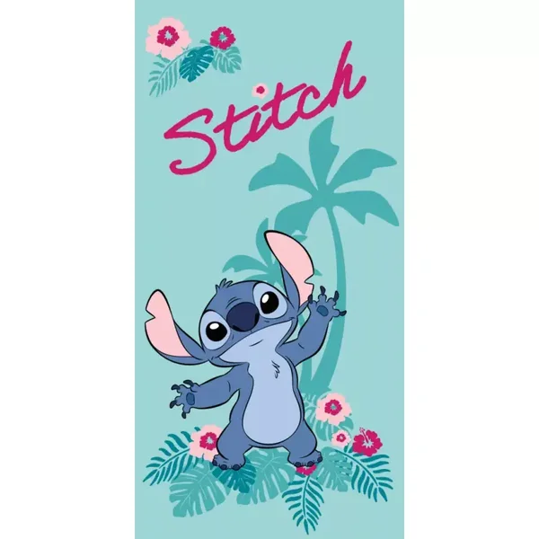 Serviette de bain Disney Lilo et Stitch Hawaii, serviette de plage 70x140cm (Séchage rapide)