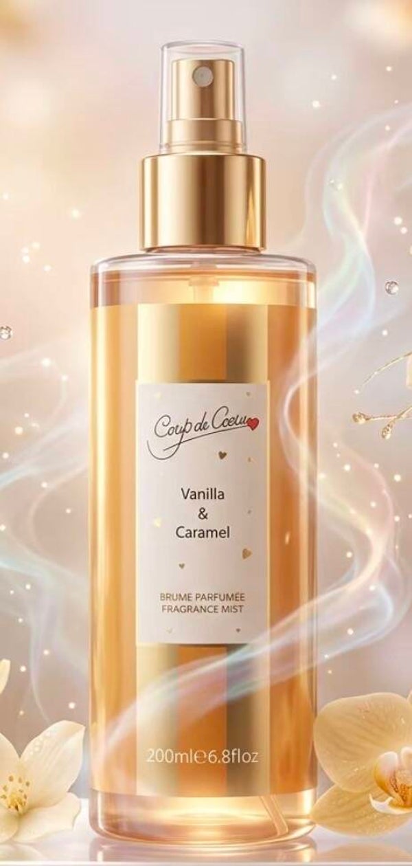 🍮✨ Brume Parfumée Vanille & Caramel – 200 ml ✨🍮