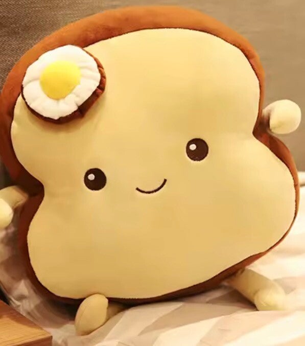 🍞✨ Peluche Pain de Mie Kawaii 25 cm – Douceur & Cocooning ✨🍞