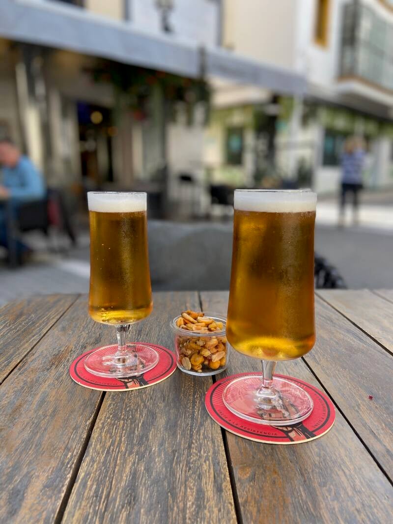 Cervezas in the old town