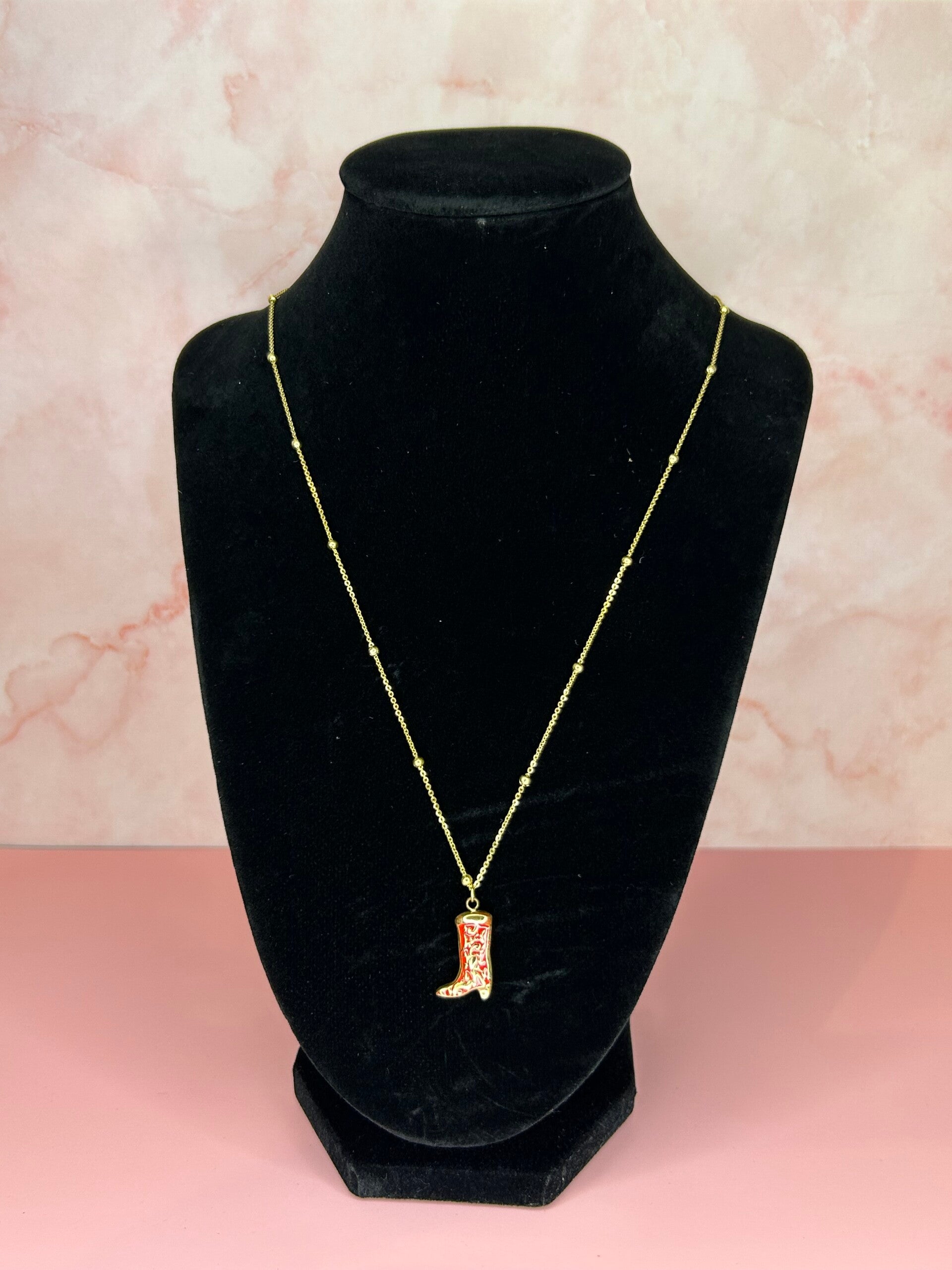 Ketting cowboylaars (goud)