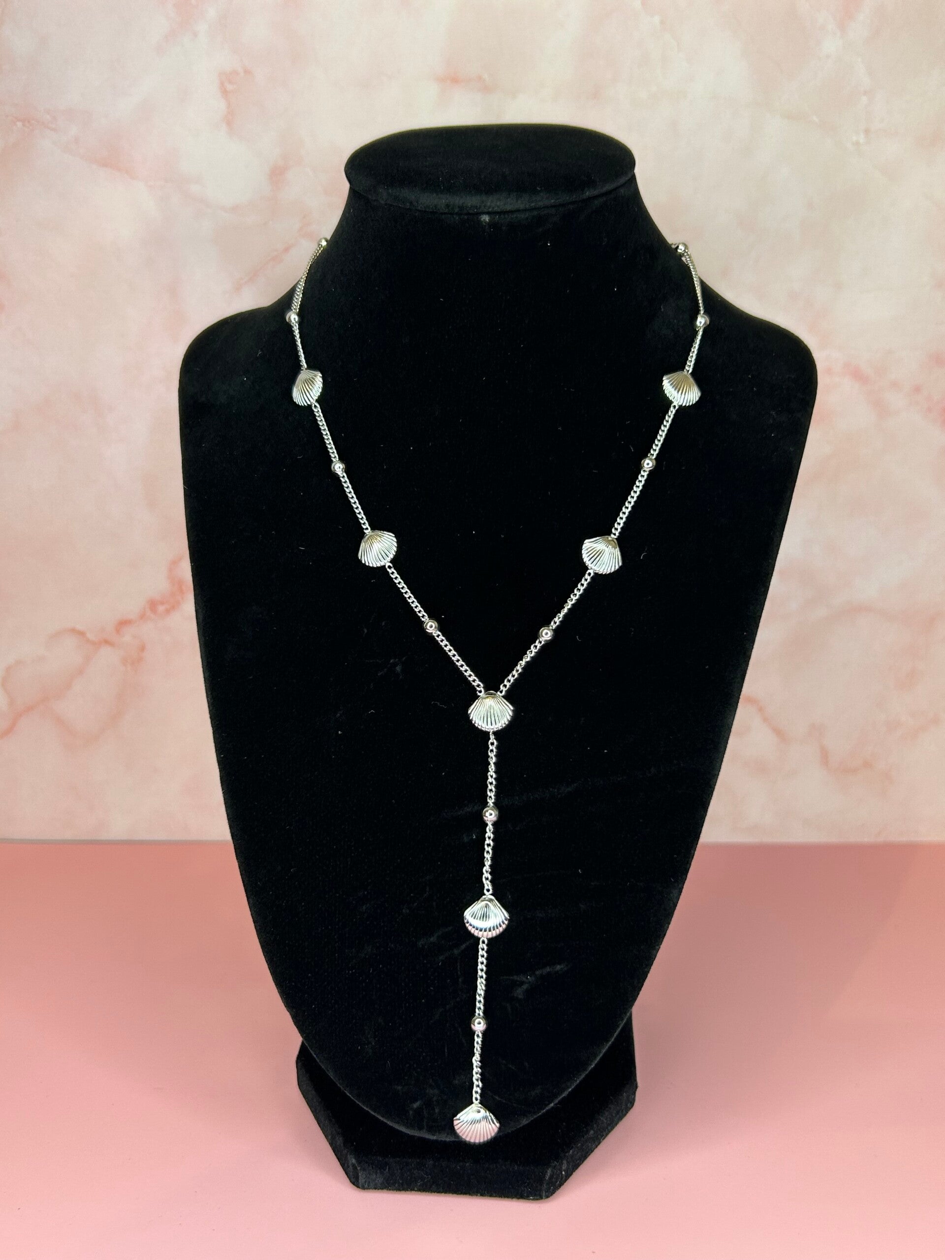 Ketting schelpjes (zilver)