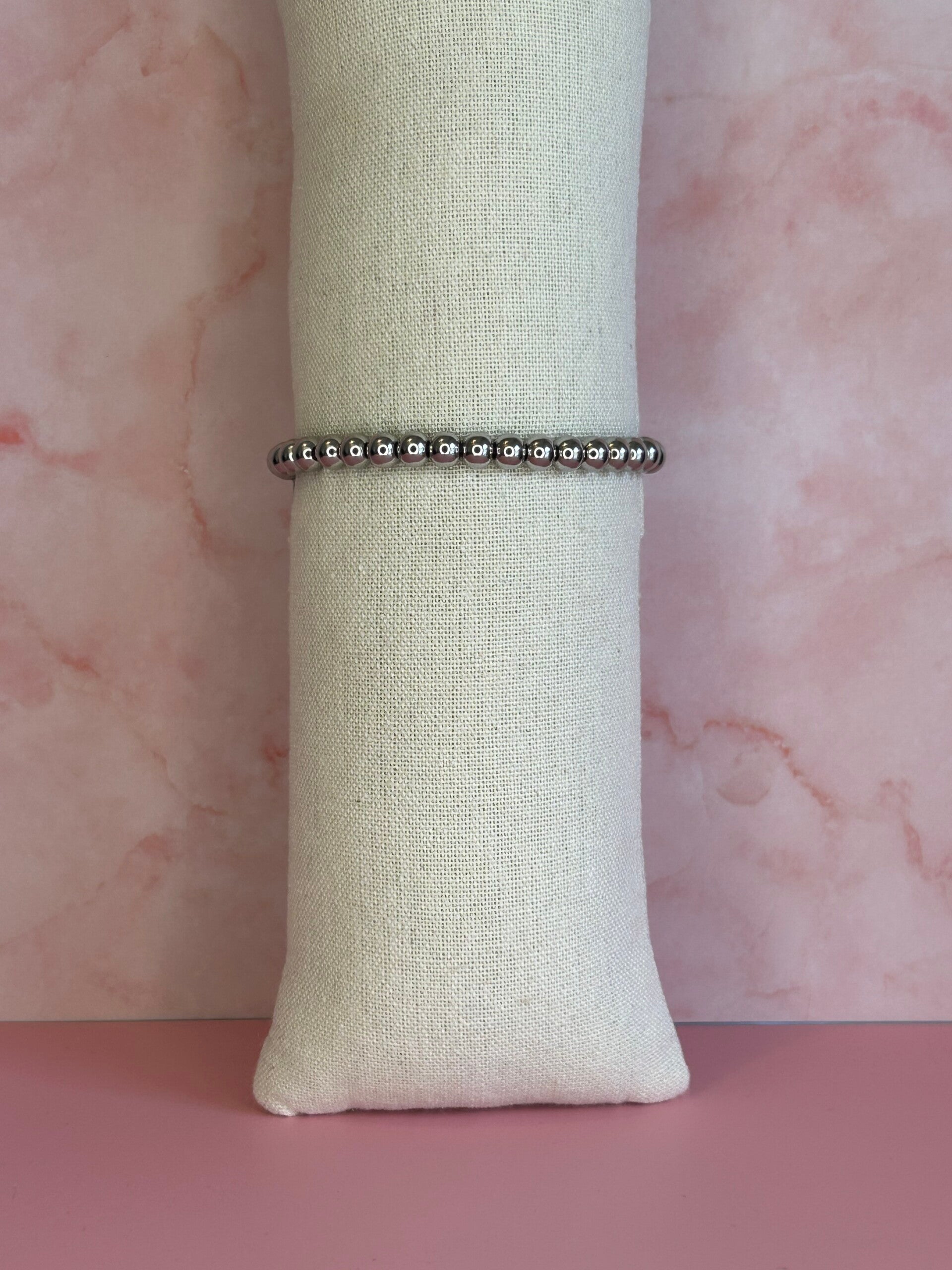 Kralenarmband (zilver)