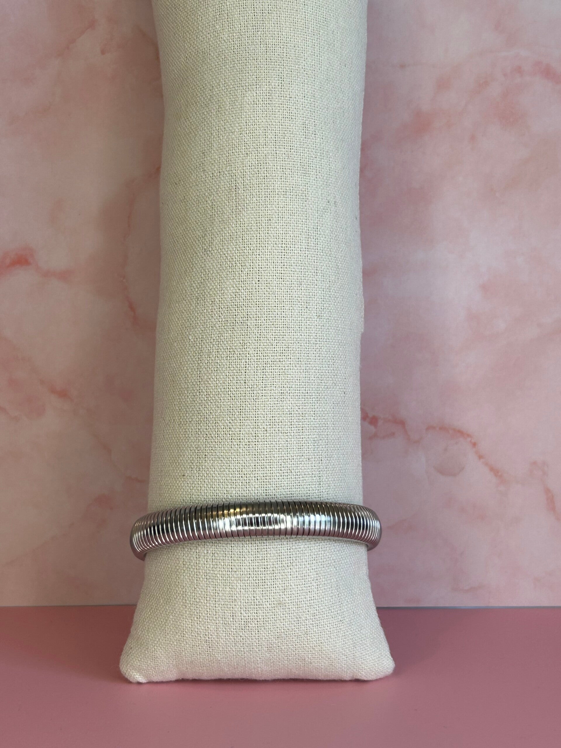 Armband stretch (zilver)
