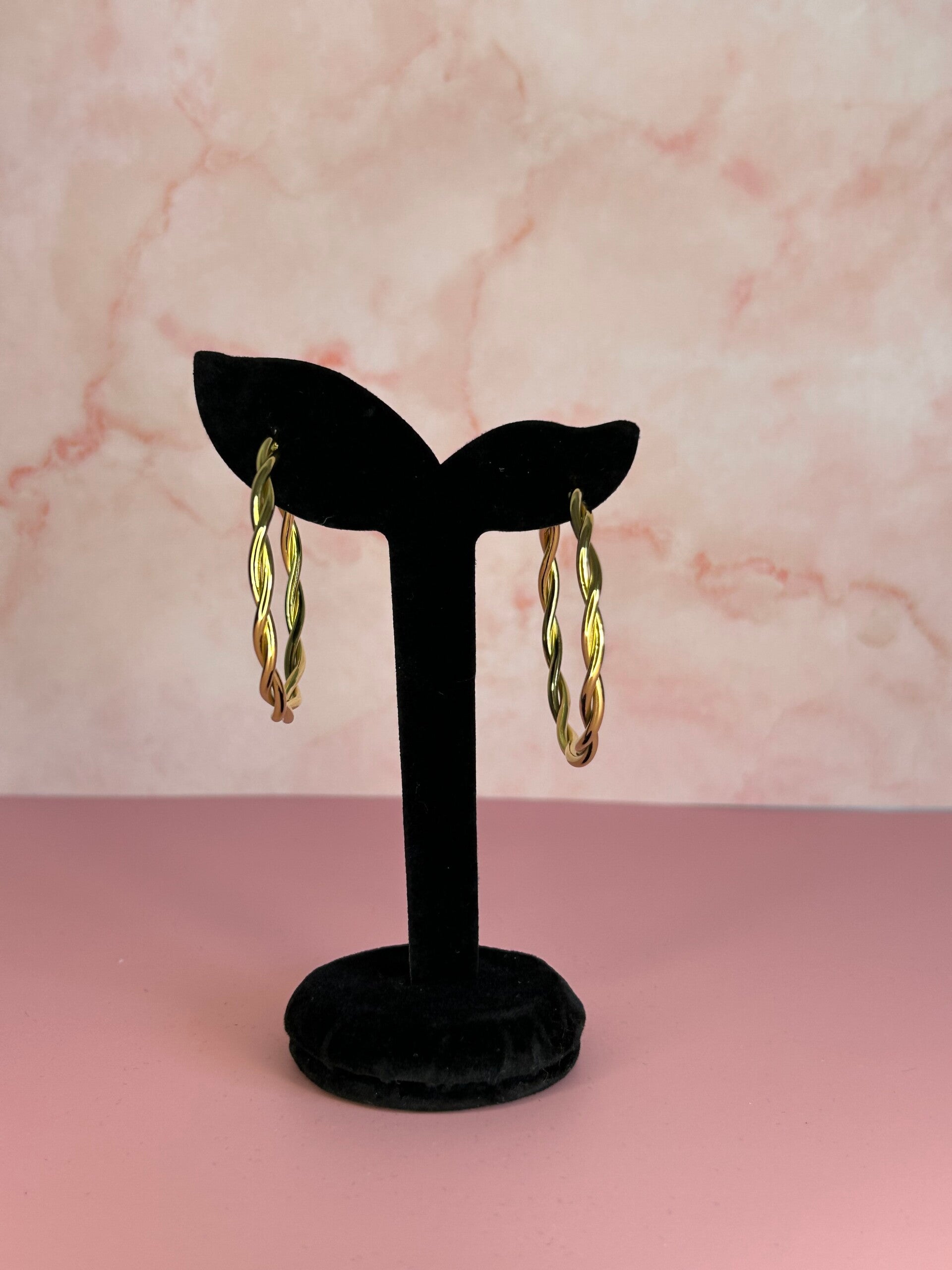 Oorringen gedraaid (goud)