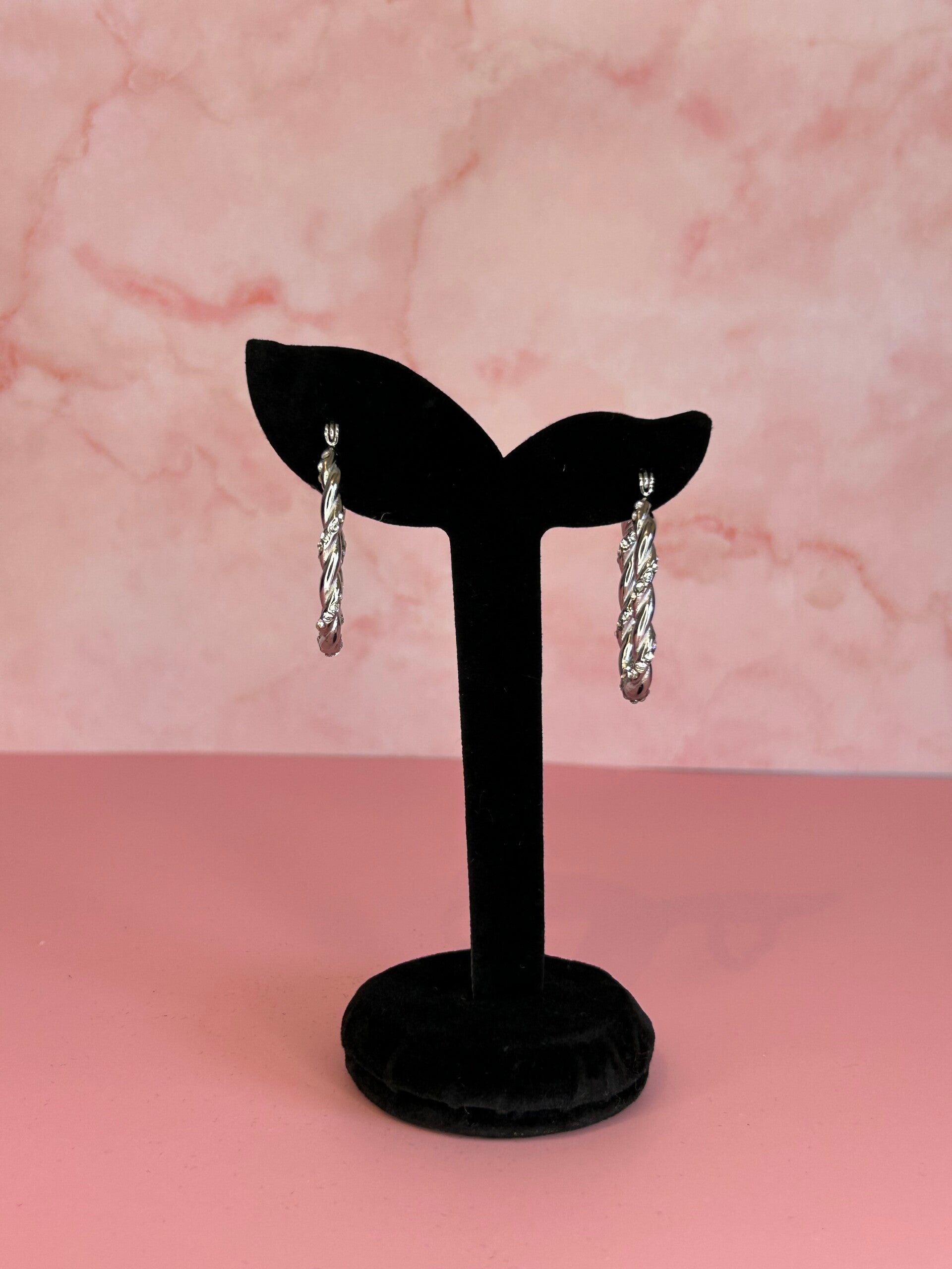 Oorbellen sparkle (zilver)