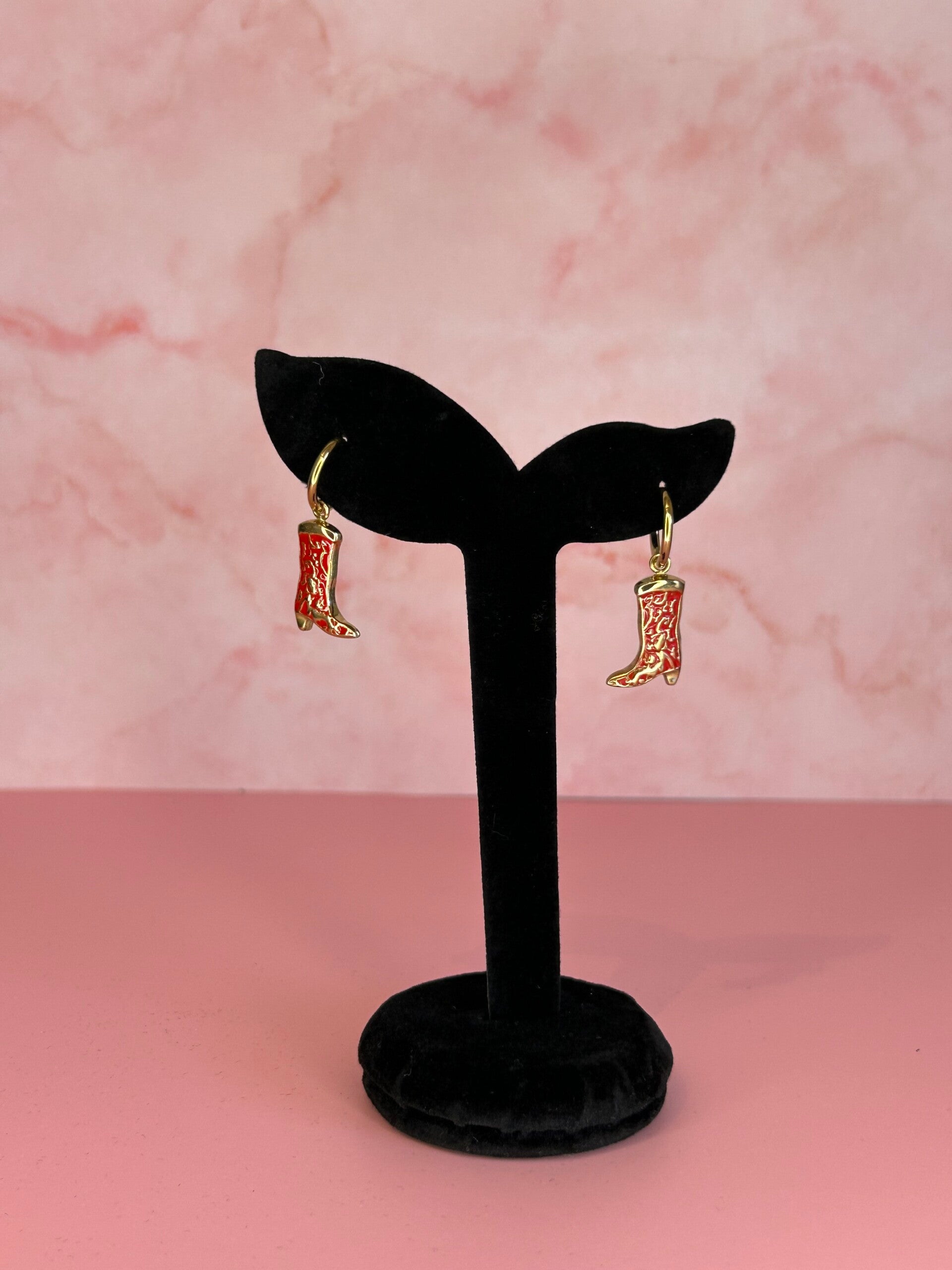 Oorbellen cowboylaars (goud)