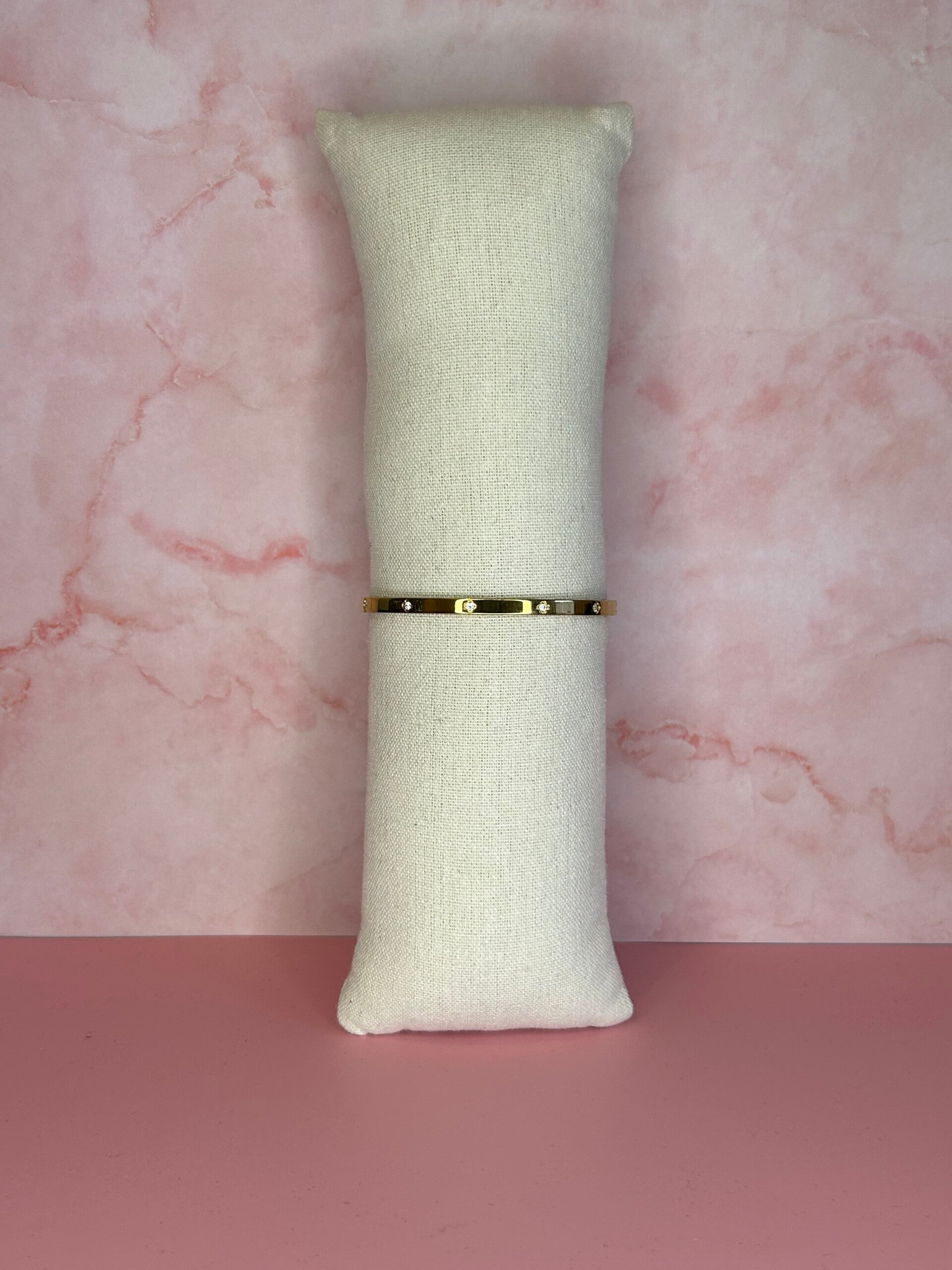 Bangle steentjes (goud)