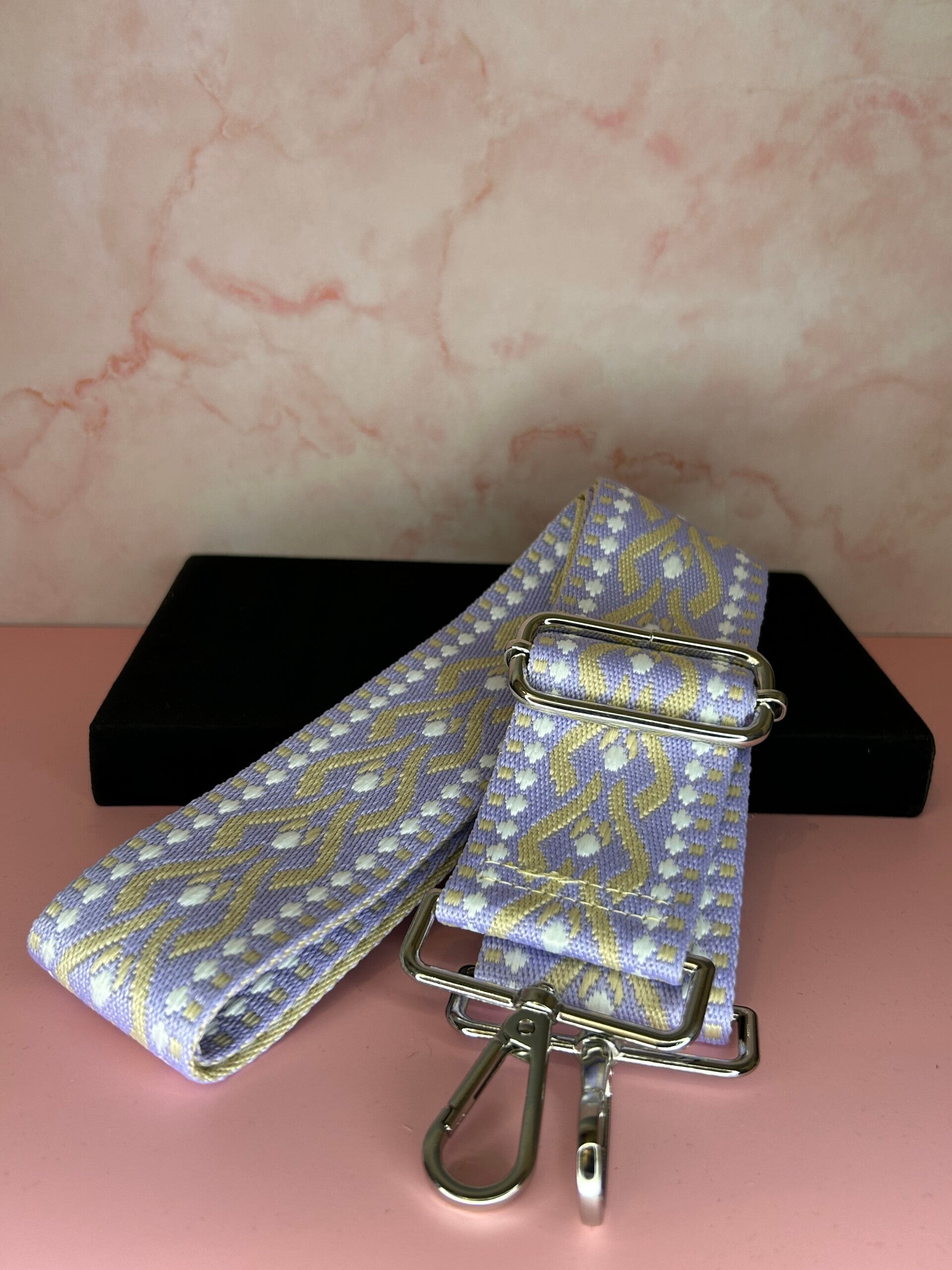 Strap paars/bruin/wit