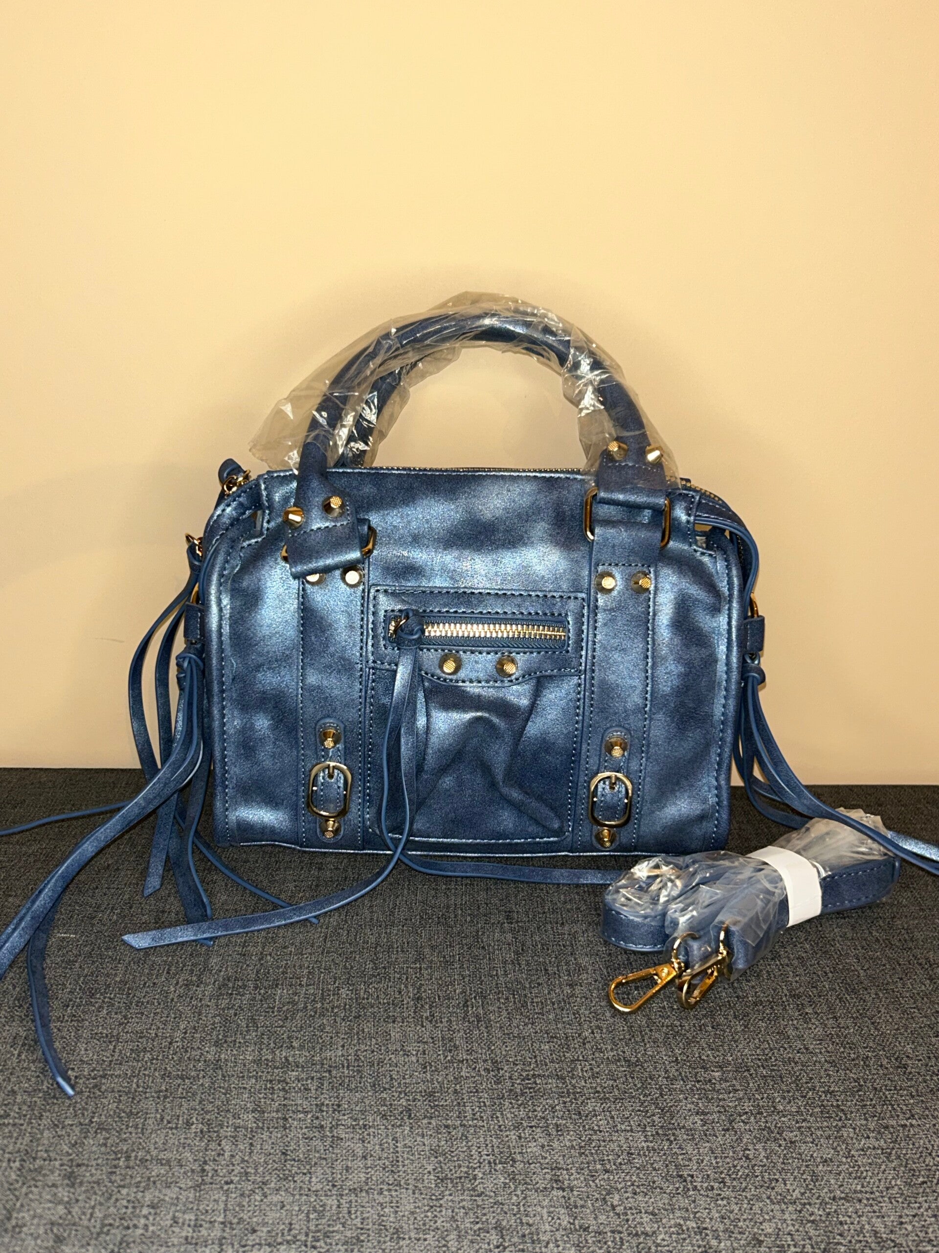 Crossbody tas donkerblauw