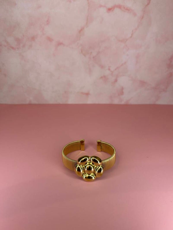 Armband bloem (goud)