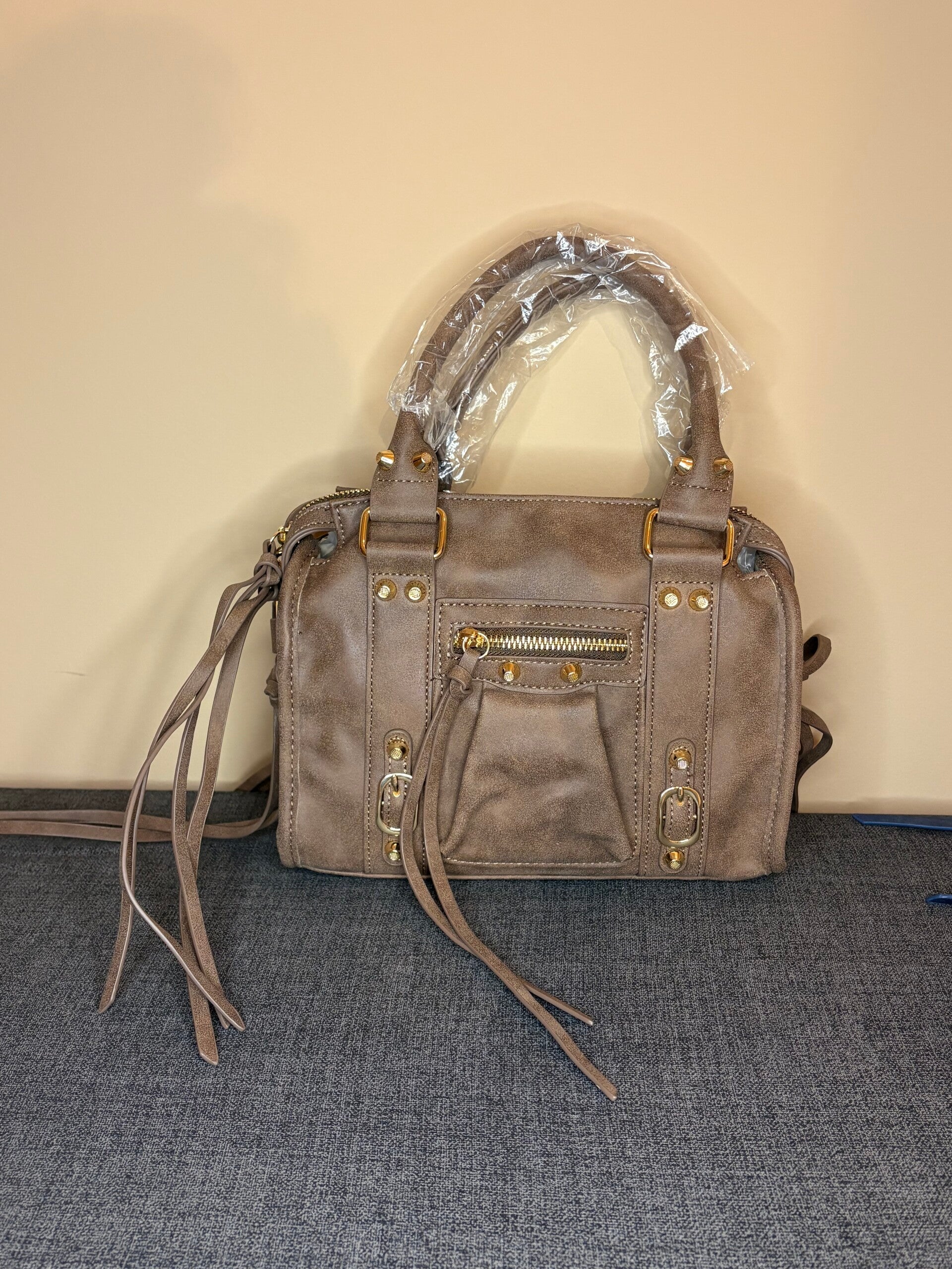 Crossbody tas donkerbruin