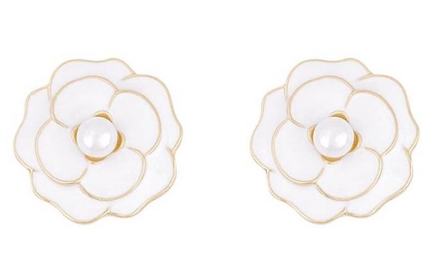 Manchetknopen whiteflower parel