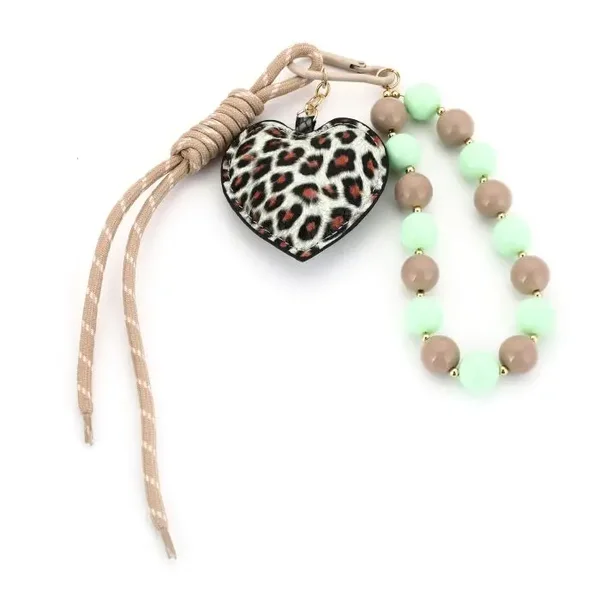 Bagcharm bruin/groen