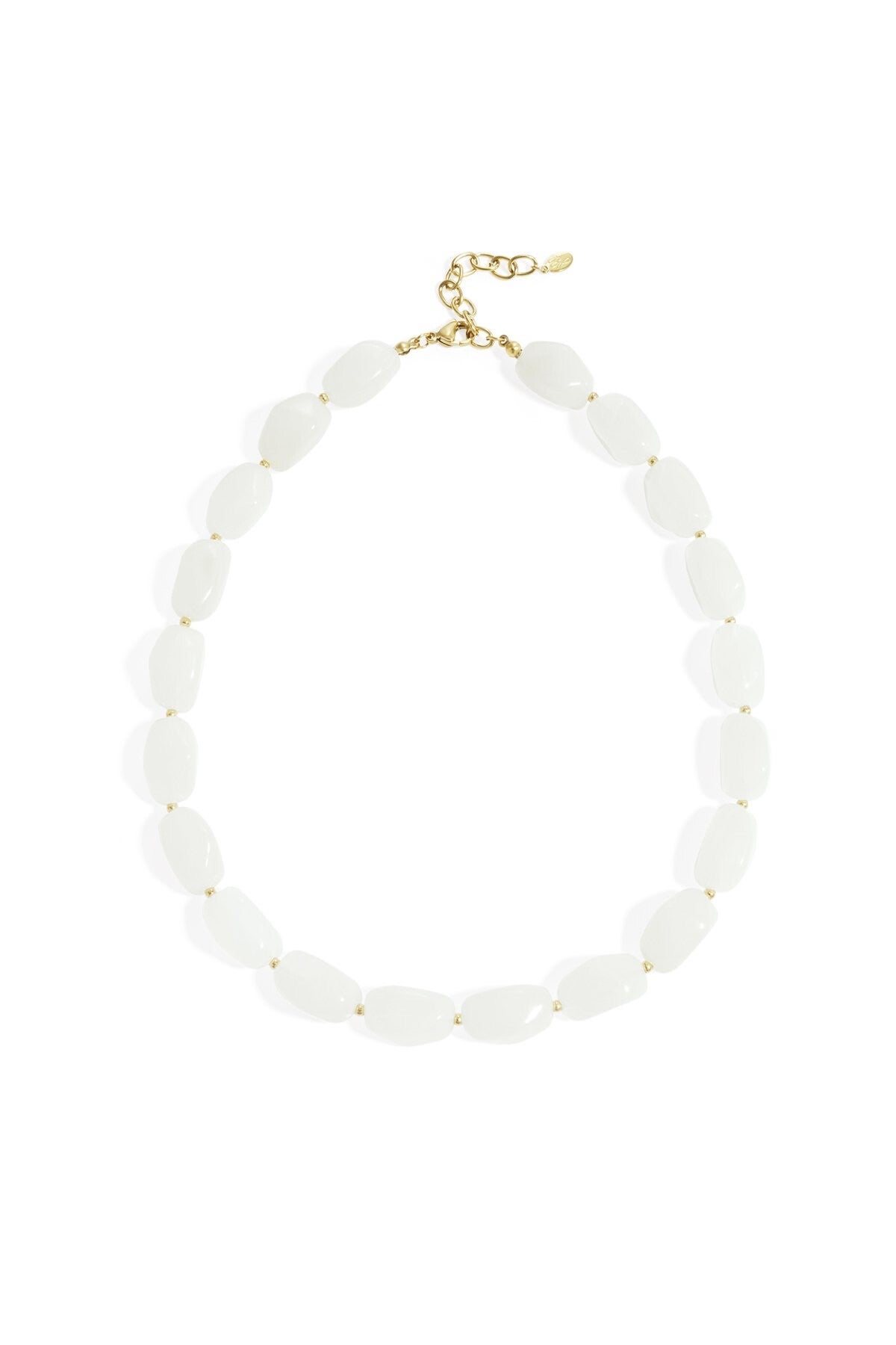 Kralenketting oranische vorm wit