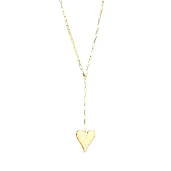 Lange Y-ketting hart plat