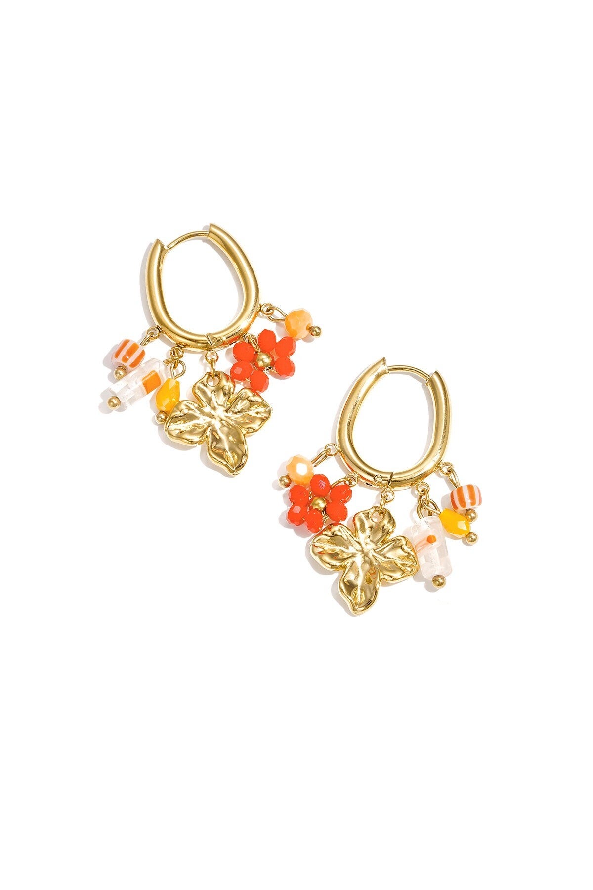Bedeloorbellen flower oranje