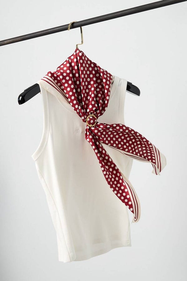 Sjaaltje dots bordeaux