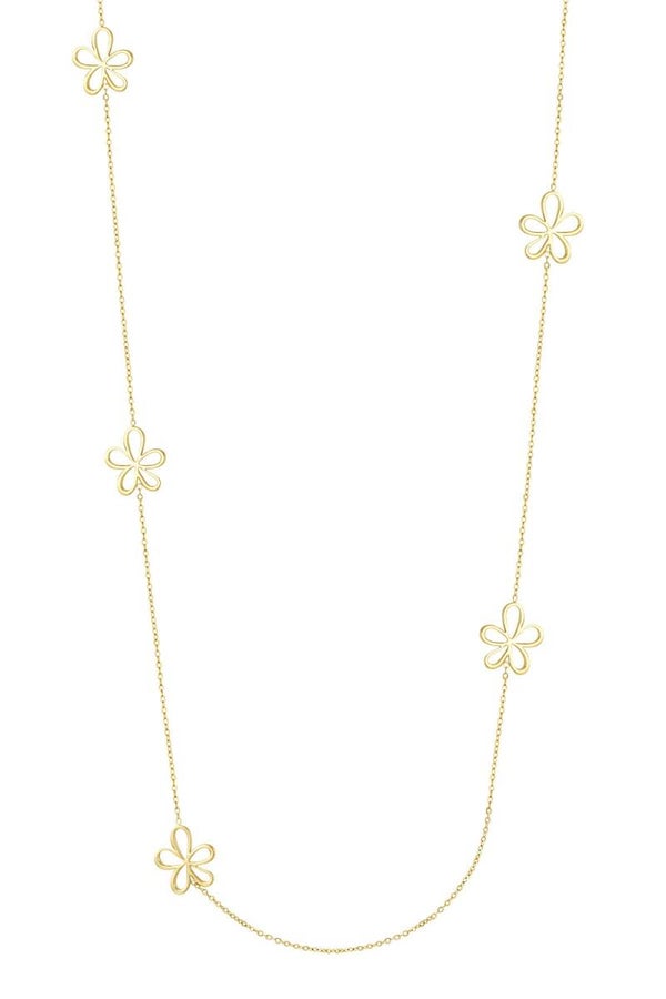 Lange ketting flower