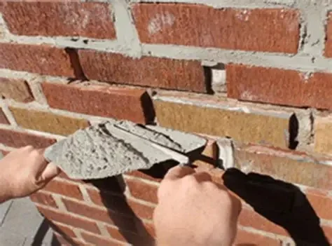 Tuct pointing exterior brickwork