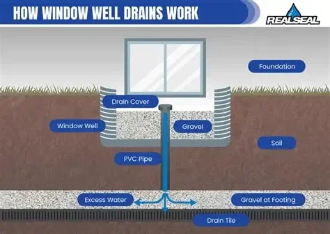 window well and drainage system