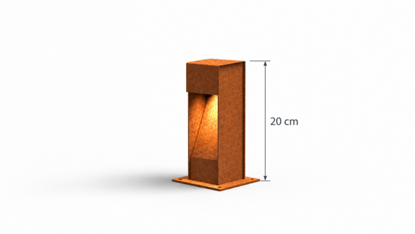 Staande cortenstalen buitenverlichting  LED CS1-H.200mm AANBIEDING