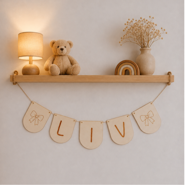 Houten boogvlaggetjes