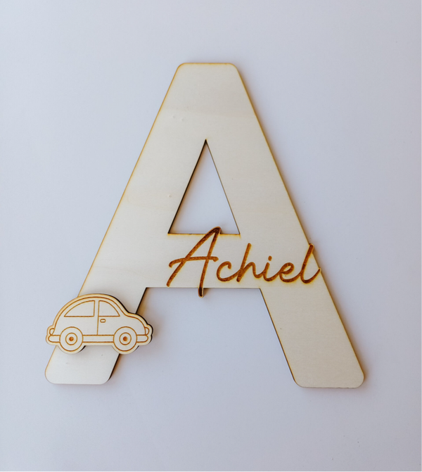 Letter met figuurtje