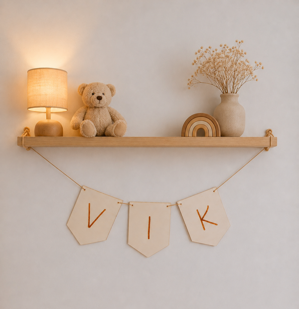 Houten puntvlaggetjes