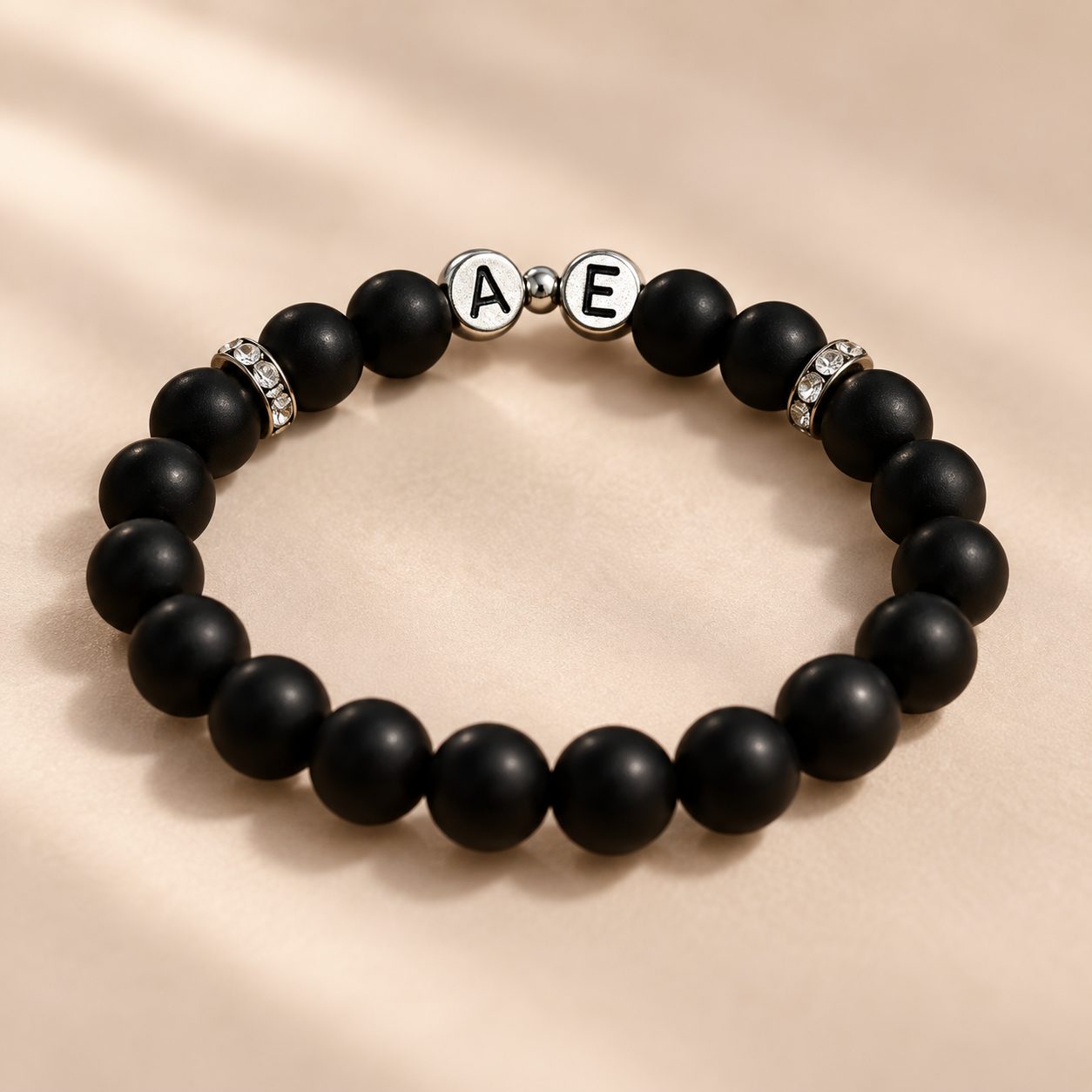 Personalisiertes Partnerarmband „Eternal Black“
