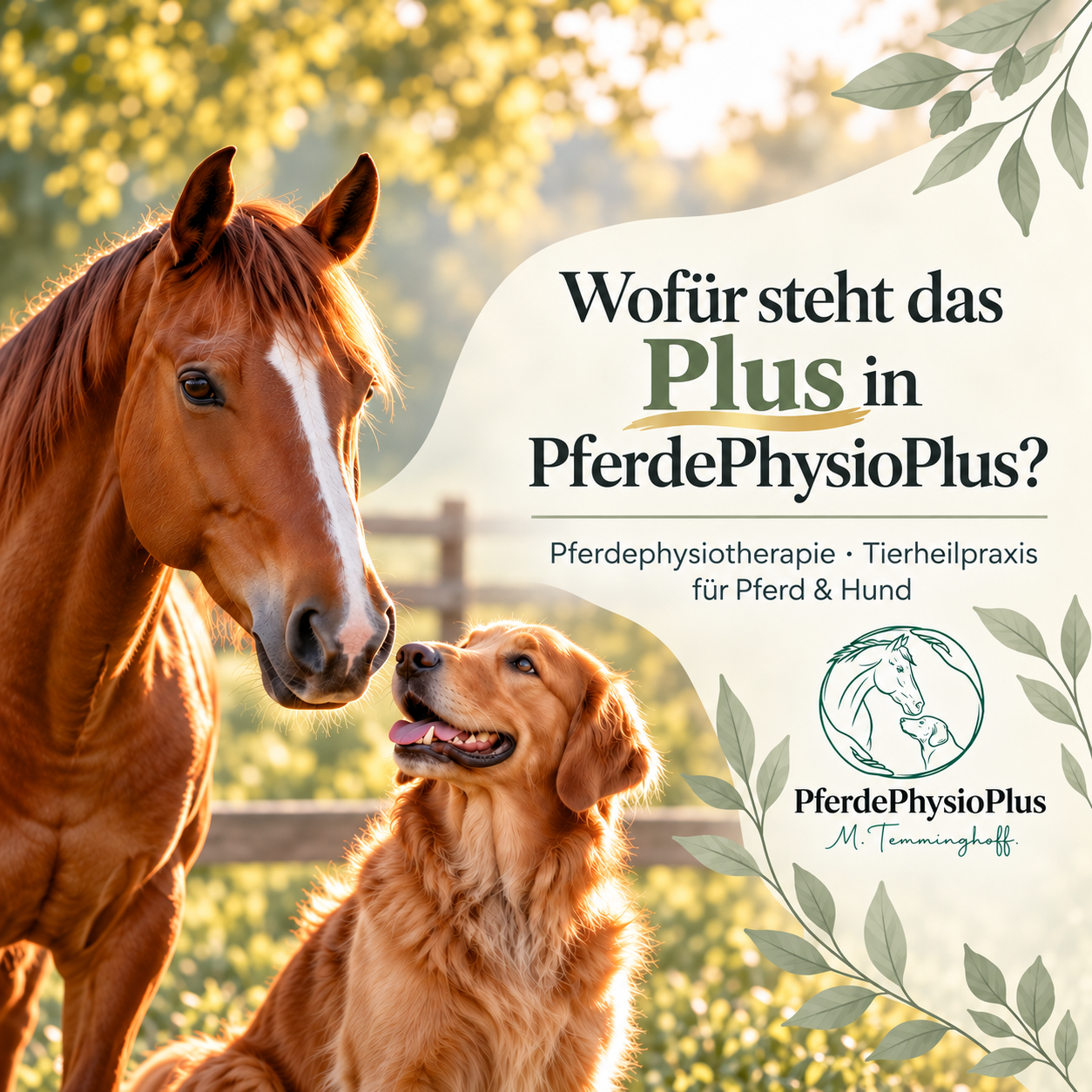 Pferd und Hund - Pferdephysiotherapie und Tierheilpraxis bei PferdePhysioPlus