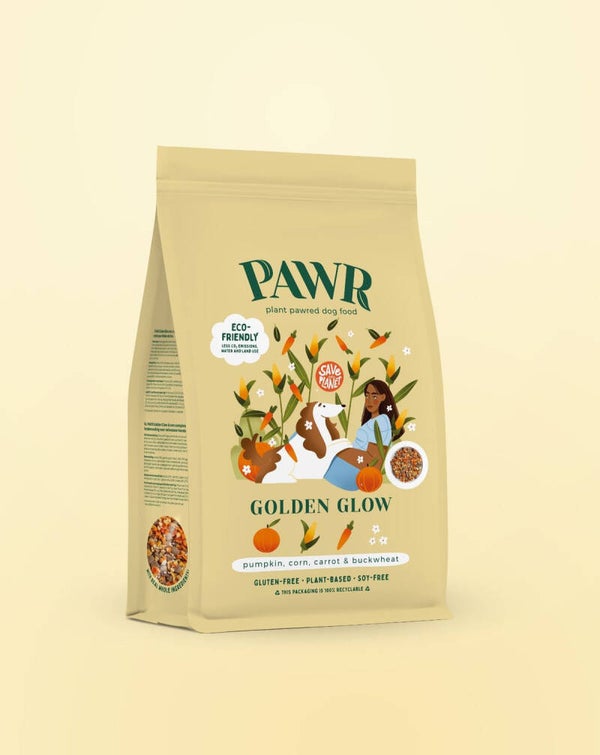 PAWR Golden Glow – Plantaardig hondenvoer met superfoods