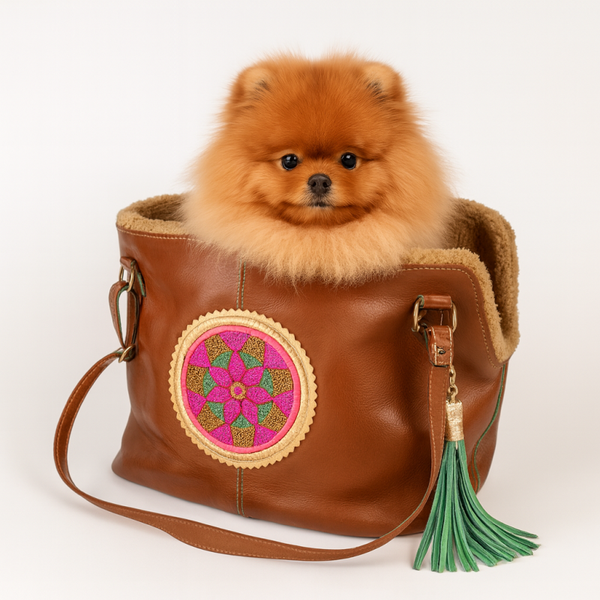 Bonita Leren Hondentas DOG WITH A MISSION