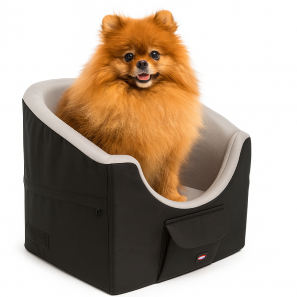 TRIXIE HONDENMAND AUTOSTOEL ZWART / GRIJS