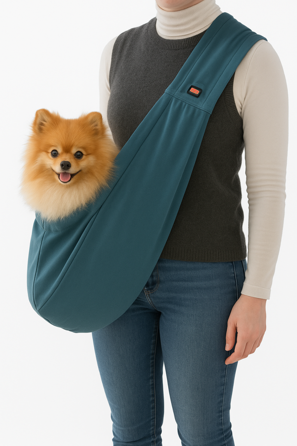 TRIXIE JUNIOR HONDENTAS BUIKDRAGER BLAUW / GRIJS