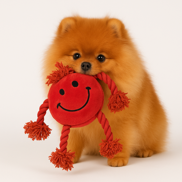 HAPPY PET HAPPY FACES PLUCHE SMILEY ROOD 29X26X8 CM