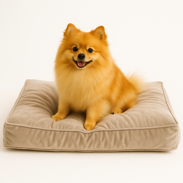 MADISON FRIENDS HONDENKUSSEN LOUNGE VELVET TAUPE 80X55 CM