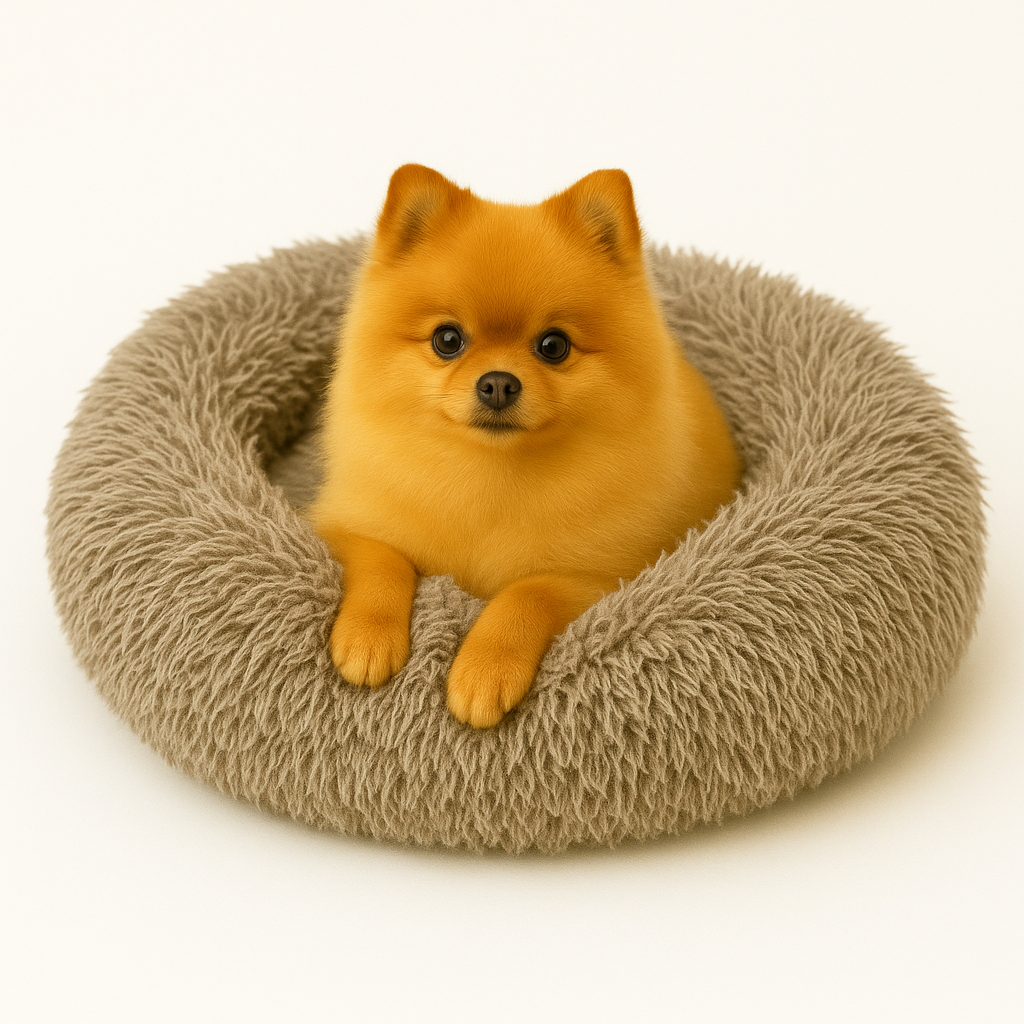 FOEIII HONDENMAND ZENJI RELAX DONUT LICHTBRUIN 50x50x13 CM