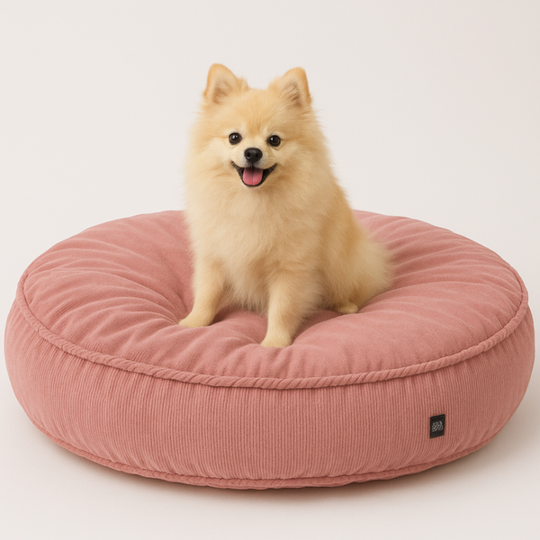 GROOT POEDERROZE VELVET HONDENKUSSEN Ø80