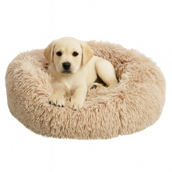 HONDENMAND FLUFFY BEIGE DONUT