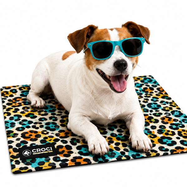 CROCI KOELMAT LEOPARD LUIPAARD PRINT