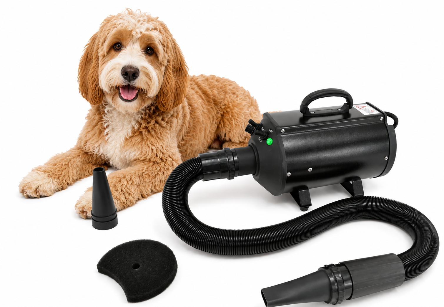 Trim Waterblazer Doubleblaster ST met geluidsdemper, zwart.