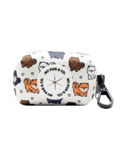 MY PUG & CO. Poepzakjeshouder – Pomeranian Print