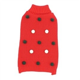 Happy Pet Hondentrui Bobble Rood – Kersttrui voor Honden 30 en 40 cm