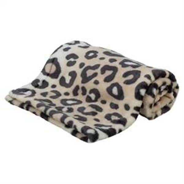 Trixie Hondendeken Leo Soft Pluche Crème/Panterprint 70X50 cm