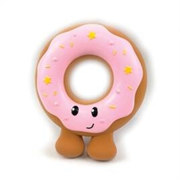 Happy Pet Festive Donut Latex Roze – Kerst Hondenspeelgoed met Pieper 18 cm